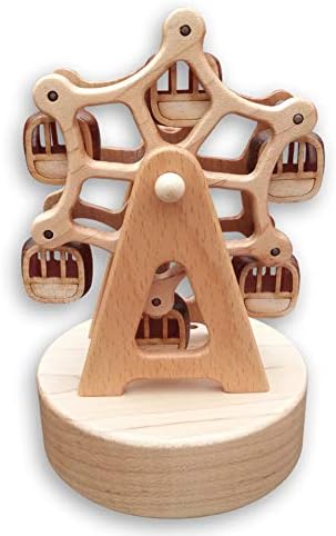 Binkegg Play [דבר באהבה רכה] עץ פירם קופסת מוסיקה לגלגל פריס עם תנועה מוזיקלית של סנקיו